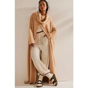 Free People OMG Maxi Pullover Light Grey Women's Sz M/L NWT